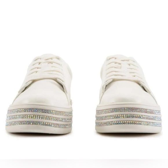 Steve Madden Cruiser Rhinestone Platform Sneaker Size 7 - Picture 1 of 4
